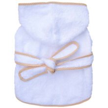 Bata de baño blanca espalda