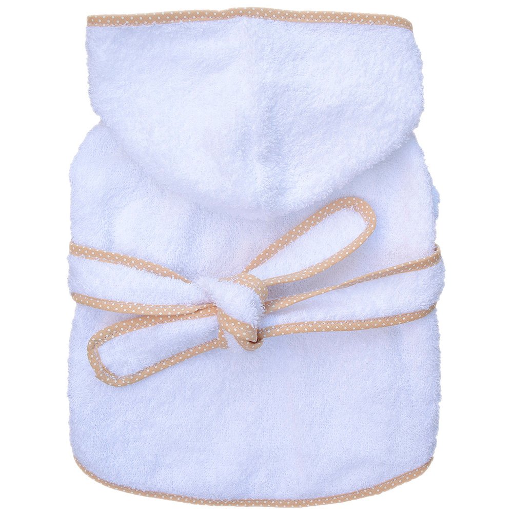 Bata de baño blanca espalda