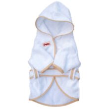 Bata de baño blanca frente