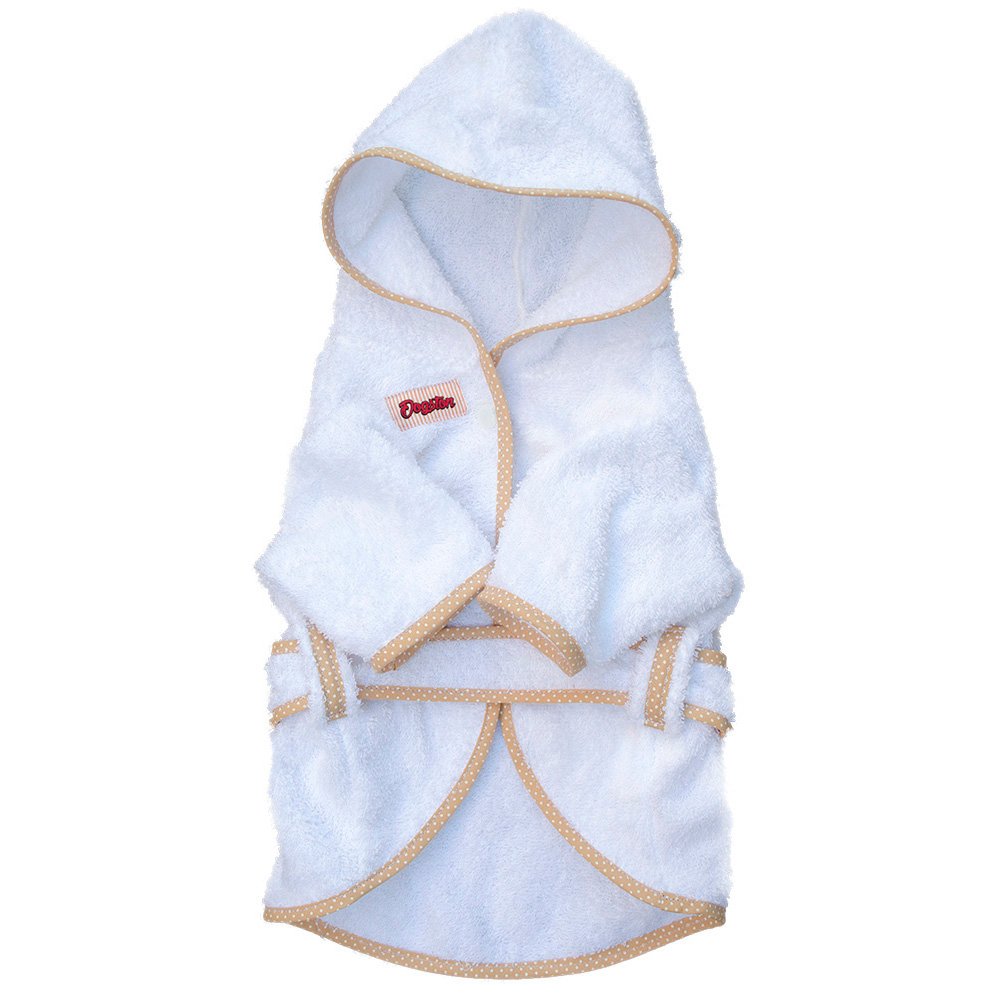 Bata de baño blanca frente